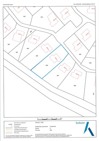 Floorplan - Zwembadweg 2B111, 6061 EZ Posterholt
